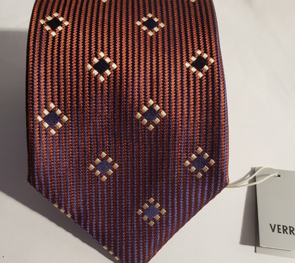 NWT Verri 100% handmade silk tie